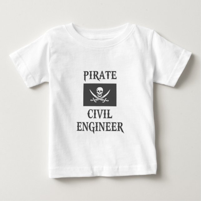 Pirate Zivil Engineer Baby T-shirt (Vorderseite)