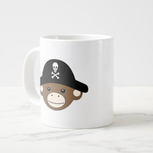 Piraten-Affe Jumbo-Tasse