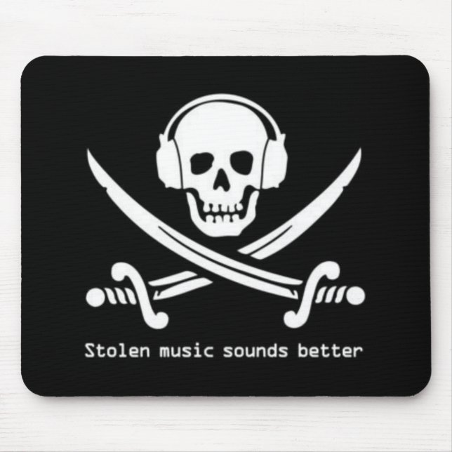 Piraten-Bucht - gestohlene Musik klingt bessere Mousepad (Vorne)