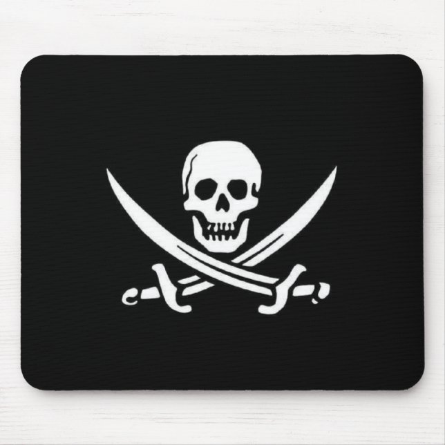 Piraten-Flagge Mousepad (Vorne)
