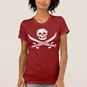Piraten-Flaggen-Piratenflagge Johns Rackham T-Shirt