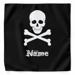 Piraten-Flaggen-Schädel und Knochen-Piratenflagge Halstuch