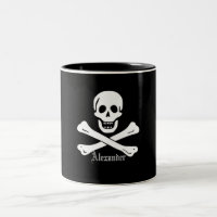 Piraten-Flaggen-Schädel und Knochen-Piratenflagge