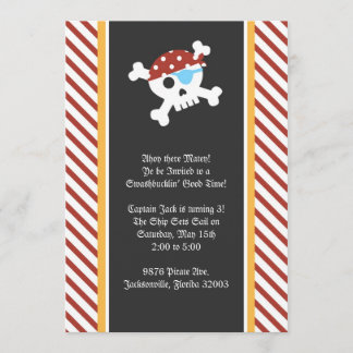 Piraten-Geburtstags-Party Einladung