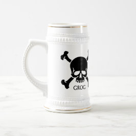 Piraten-Grogstein-Krug Bierglas