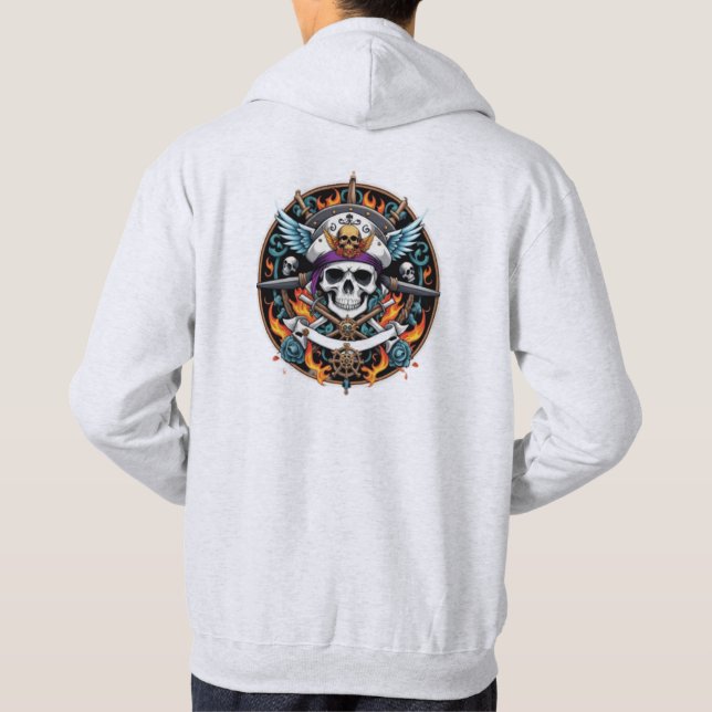 Piraten Hoodie (Rückseite)