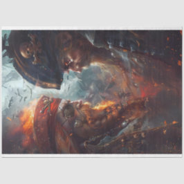 Piraten in einem duell-deoupage-Gewebepapier Seidenpapier