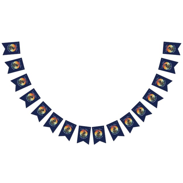 Piraten-Jagdfahnen Wimpelkette (Alle)