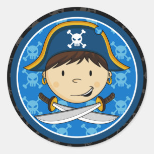 Piraten-Kapitän Sticker Sheet