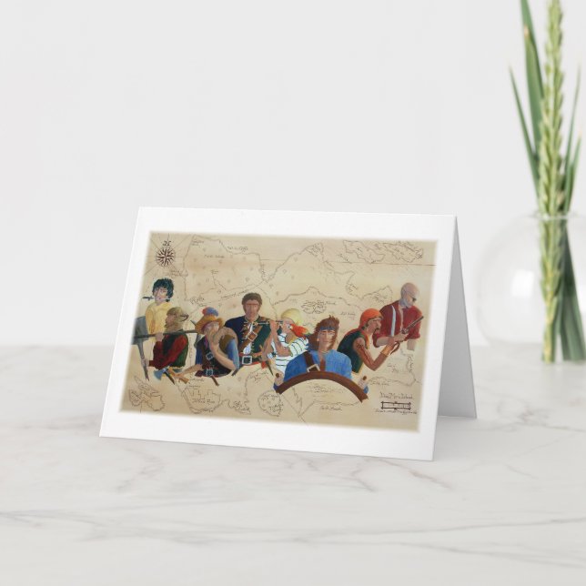 "Piraten!" Karte (Vorderseite)