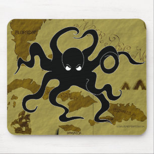 Piraten-Karte #1 Mousepad