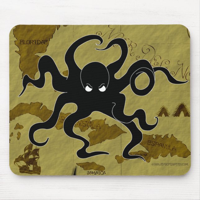 Piraten-Karte #1 Mousepad (Vorne)