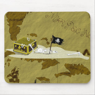 Piraten-Karte #1 Mousepad