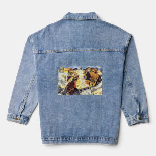 Piraten 🏴 ‍ ☠️ Katzen 🐈 Jeansjacke
