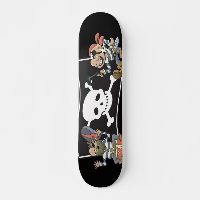 Piraten-Kerle Skateboard (Vorne)