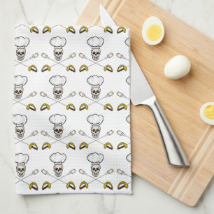 Piraten-Koch gekreuzter Eibisch gabelt Tuch