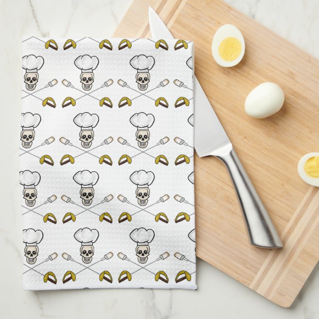 Piraten-Koch gekreuzter Eibisch gabelt Tuch (Viertel Falte)