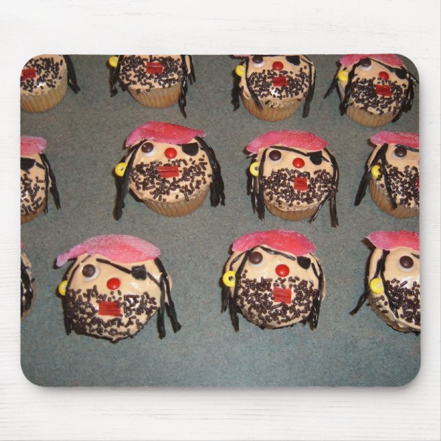 Piraten-Kuchen-Mausunterlage Mousepad (Vorne)