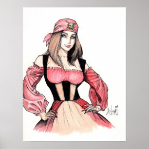 Piraten-Küken Poster