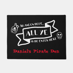 Piraten-kundenspezifische Verzicht-Hoffnung alles Fußmatte