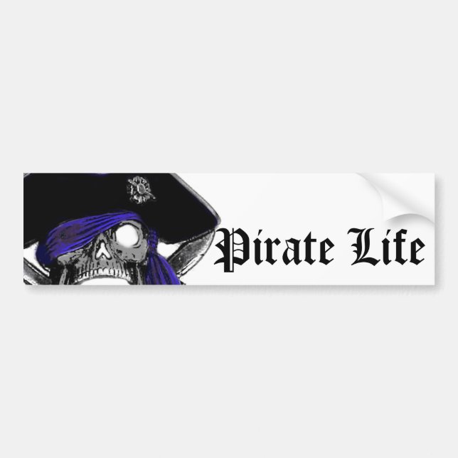 Piraten-Leben-Autoaufkleber Autoaufkleber (Vorne)