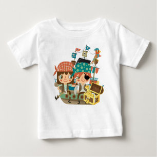 Piraten mit Schatz Baby T-shirt