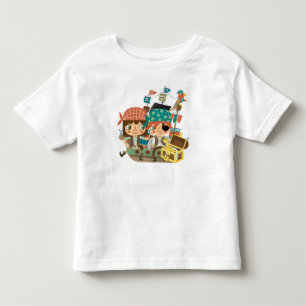 Piraten mit Schatz Kleinkind T-shirt