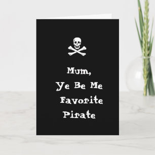 Piraten-Muttertagskarte Feiertagskarte