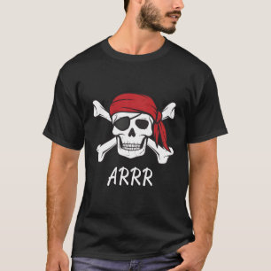 Piraten oder Kreuzknochen und Schädel T-Shirt
