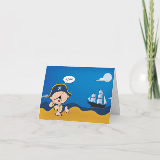 Piraten-Party-Geburtstagskarte Einladung