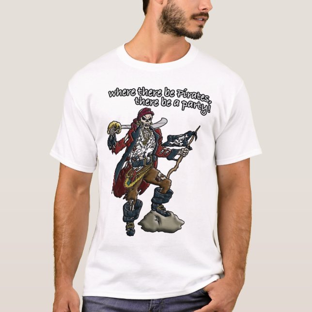 Piraten-Party! T-Shirt (Vorderseite)