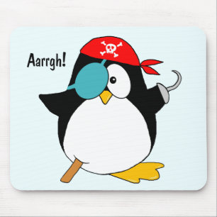 Piraten-Pinguin Mousepad
