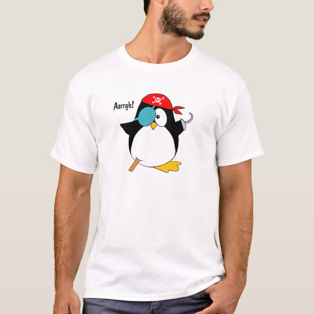 Piraten-Pinguin T-Shirt (Vorderseite)