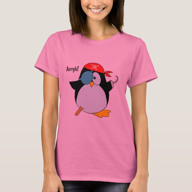 Piraten-Pinguin T-Shirt (Vorderseite)
