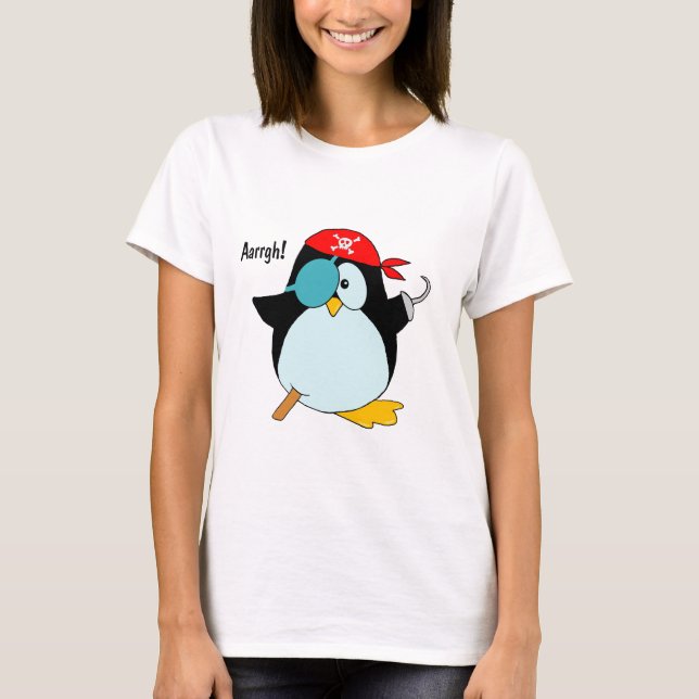 Piraten-Pinguin T-Shirt (Vorderseite)