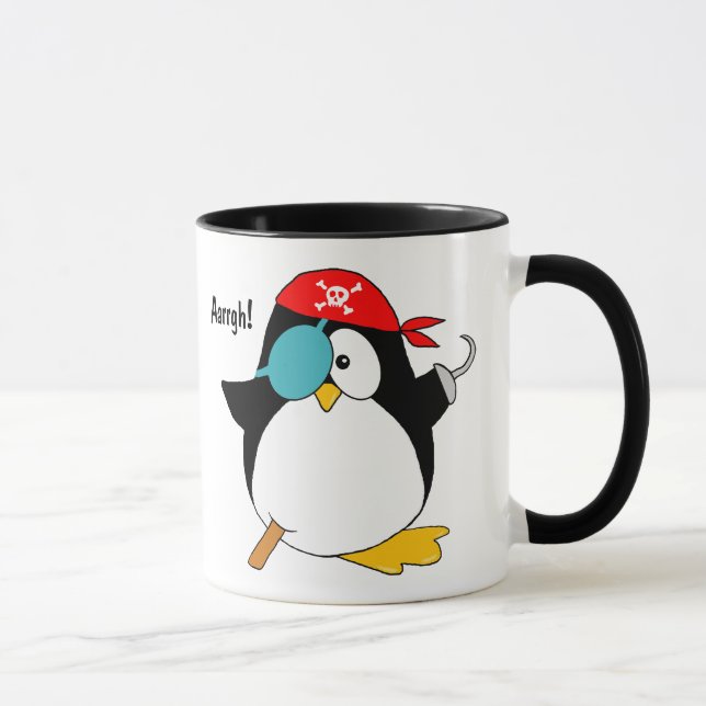 Piraten-Pinguin Tasse (Rechts)
