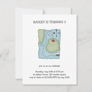 Piraten · Piraten-Karte Einladung