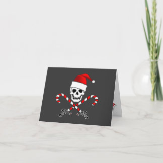 Piraten-Piratenflagge-Sankt-Weihnachtskarte Feiertagskarte