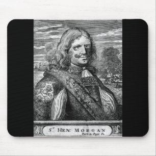 Piraten-Porträt Henrys Morgan Mousepad
