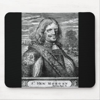 Piraten-Porträt Henrys Morgan Mousepad