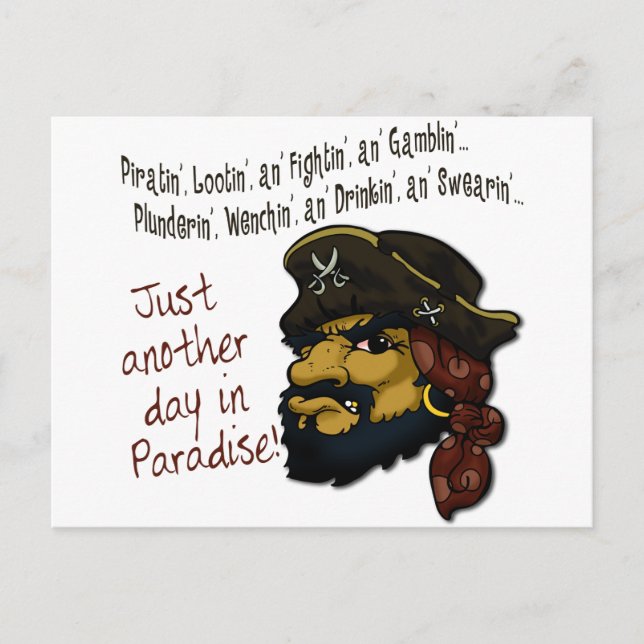 Piraten! Postkarte (Vorderseite)