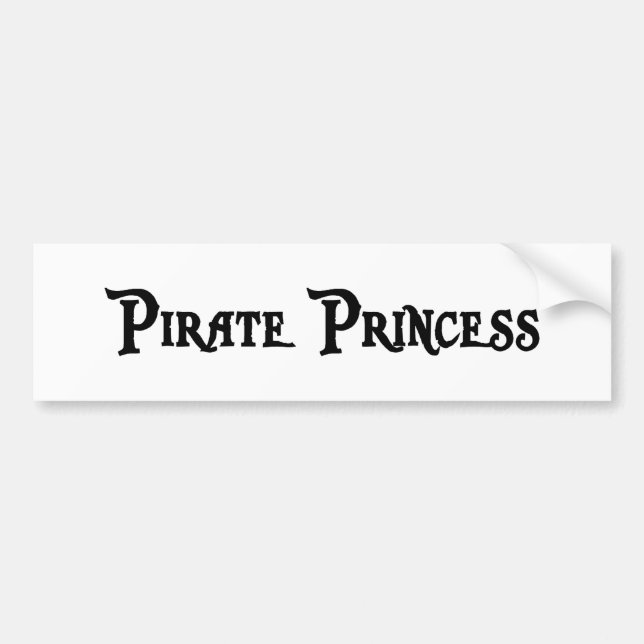 Piraten-Prinzessin Autoaufkleber (Vorne)
