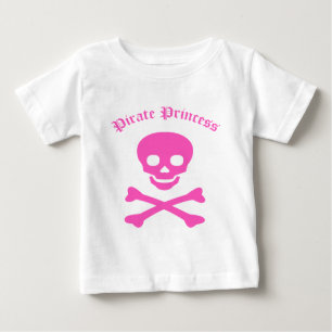 Piraten-Prinzessin Crossbones Baby T-shirt