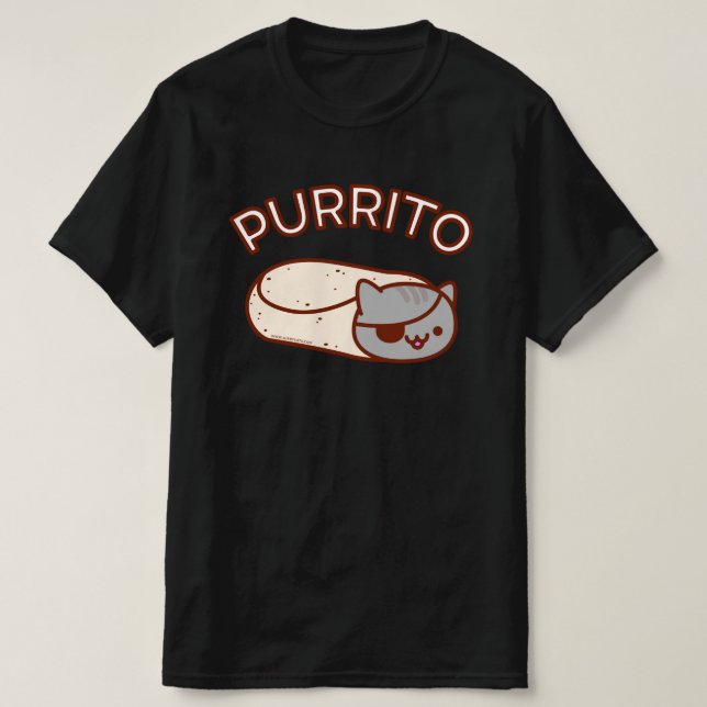Piraten PURRITO Cat Burrito T - SHIRT (Design vorne)