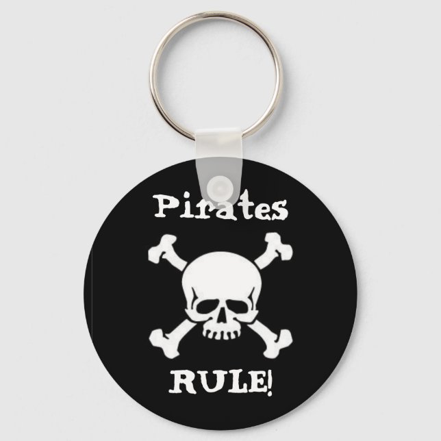 Piraten-Regel! Schlüsselanhänger (Vorderseite)