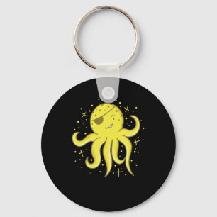 Piraten Riesenkrake mit Augenklappe Schlüsselanhänger