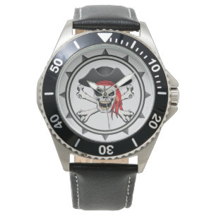 Piraten-Schädel Armbanduhr