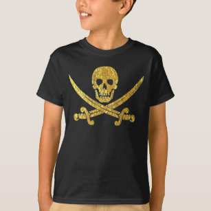 Piraten-Schädel gekreuzte Schwerter in der T-Shirt