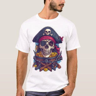 Piraten-Schädel-Schatz T-Shirt