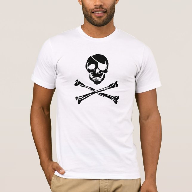Piraten-Schädel T-Shirt (Vorderseite)